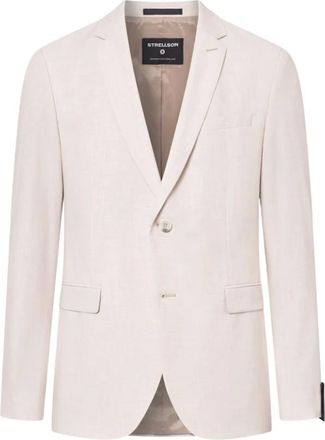 Strellson Klassieke Blazer - Heren - Jassen - Beige - Maat: L