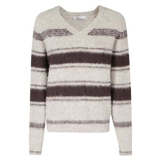 Low Classic LOW Classic - Lc254Kn03Ot V-hals trui - Dames - Truien - Veelkleurig - Maat: S