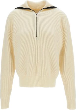 Barena Ribbed-knit Half-zip Sweater
