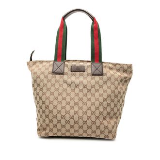 Gucci Tweedehands Gg Canvas Web Tote
