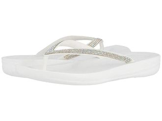 FitFlop Iqushion Sparkle Womens Shoes Urban White : 10 M (B)