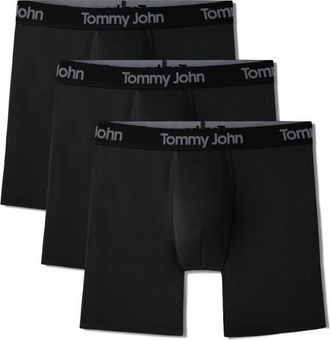 Tommy John 3-Pack Air Cool Mesh Boxer Briefs in Black at Nordstrom, Size Xx-Large