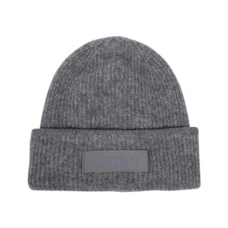 Jacquemus Accessories, female, Gray, ONE SIZE, Le Bonnet Gros Grain Hat