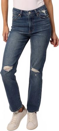 Dear John Denim Frankie High Rise Cropped Straight Leg Jeans In Fair Oaks
