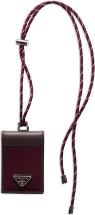 Prada Pasjeshouder met logo - Rood