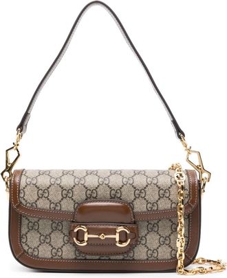 Gucci mini Horsebit 1955 shoulder bag - women - Canvas/Leather - One Size - Neutrals