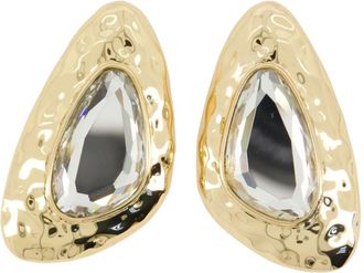 Self Portrait Oorringen verfraaid met kristal - Goud