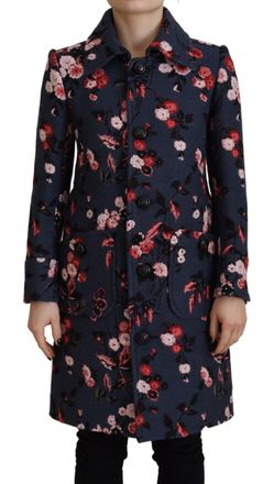 Dsquared2 Dsquared&sup2; Printed Women Long Coat Blazer Womens Jacket (Pre-Owned)