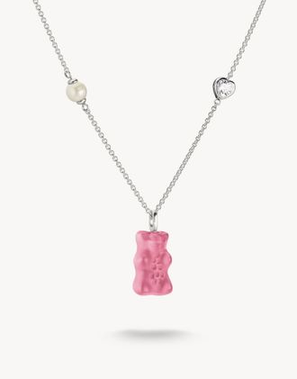 Thomas Sabo Collana tonalit&agrave; argento, bianco e rosa