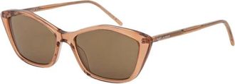 Saint Laurent SL 775 Cat-Eye Zonnebril - Dames - Zonnebrillen - Bruin - 57 MM - Accessoires