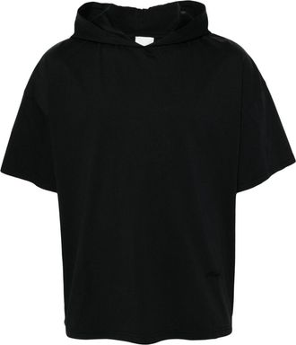 Nanushka hooded organic cotton T-shirt - unisex - Organic Cotton - S - Black