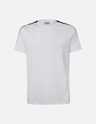 Givenchy Mens Givenchy Slim Fit Refracted Sleeve Logo T-Shirt in White - Size: 36