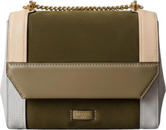 Lancel Sac Rabat Ninon Color Block - Dames - Handtassen - Groen - ONE Size - Leer - Tassen