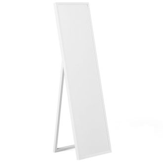 Beliani Beliani - Espejo De Pie De Material Sint&eacute;tico Marco Blanco 40 X 140 Cm Dormitorio Moderno Torcy
