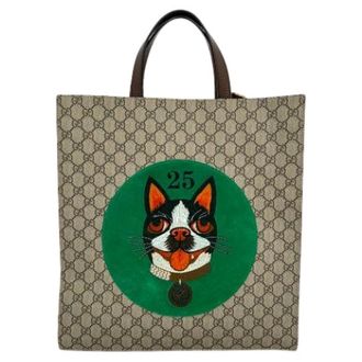 Gucci Pre-owned Bosco Patch GG Supreme Tote Bag - Pre-owned - Mujer - Beige - ONE SIZE