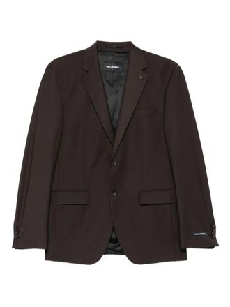 Karl Lagerfeld buttonned blazer - Brown
