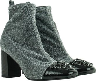 Kennel & Schmenger Stijlvolle Leren Haklaarzen - Bot&iacute;n 61 78640 294 - Dames - Laarzen met Hak - Grijs - 39 EU - Leer - Schoenen