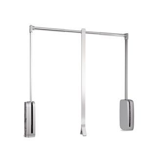 Emuca Emuca - Colgador Abatible Para Armario Sling, Ancho Regulable 830-1150mm, Acero Y Pl&aacute;stico, Cromado