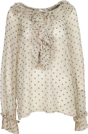 P.A.R.O.S.H. Blouse - Dames - Blouses - Beige - S - Overhemden