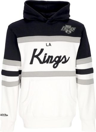 Mitchell & Ness NHL Head Coach Hoodie Los Angeles Kings - Heren - Hoodies - Wit - M - Katoen - Hoodies & sweatvesten