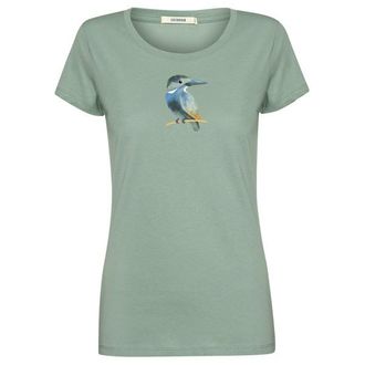 Greenbomb Bird Look Loves T-Shirt T-Shirt f&uuml;r Damen | t&uuml;rkis