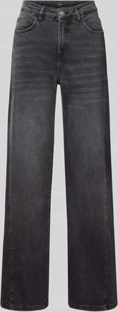 OPUS Wide Leg Jeans mit 5-Pocket-Design Modell Miva in Dunkelgrau, Größe 34/32