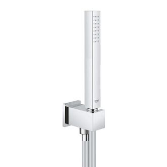 GROHE Euphoria Cube Stick Handdoucheset - 1 straalsoort - staaf - met houder - met wandaansluitbocht - gladde slang - 125cm - chroom