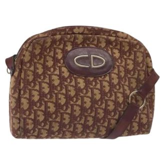 Dior Pre-owned Cross Body Bags, female, Red, Size: ONE SIZE Pre-owned Vintage Trotter Shoulder Bag