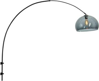 Steinhauer Steinhauer - Sienna Sparkled Light Cylindrical Pendant Ceiling Light Matt Black, Shade Of Smoked Glass