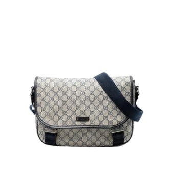 Gucci Pre-owned Cross Body Bags, female, Beige, Size: ONE SIZE Pre-owned Canvas Crossbody Bag