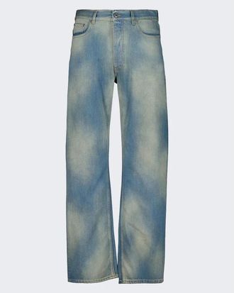 Off-white Diag Patch 90s Skate Jeans - Heren - Regular Fit Jeans - Blauw - W32 - Katoen - Jeans