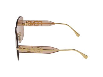 MAISON FENDI FE40067U Shield Lens Sunglasses - Beige