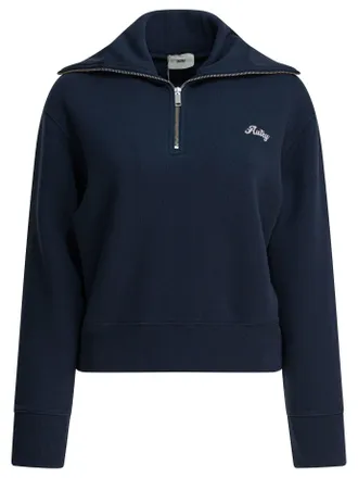 Autry Sweatshirt With Half Zipper And Club Logo