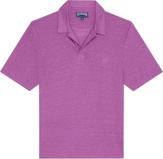 Vilebrequin Pyramid Polo Shirt - Heren - Polos - Paars - 3XL - Linnen - Tops