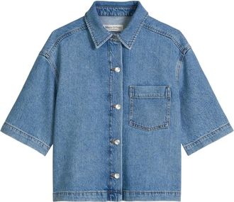 Marc O'Polo Overhemden, Dames, Blauw, L, Denim, Denim Shirt