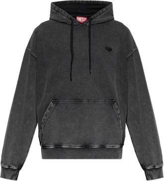 Diesel S-Boxt-Hood-Den Hoodie - Heren - Hoodies - Grijs - L - Katoen - Hoodies & sweatvesten