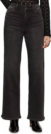 Sanctuary Tuxedo Relaxed Straight Jean In Black Tie