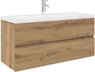 vidaXL Vidaxl - Sink Cabinet with Built-in Basin and Faucet Artisan Oak