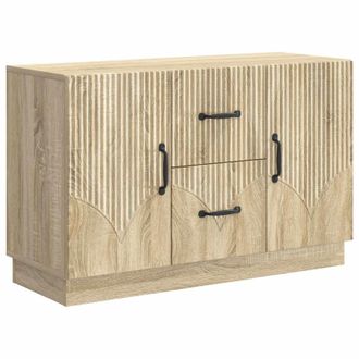 vidaXL Aparador Roble Sonoma 89 X 34,5 X 57 Cm Madera De Ingenier&iacute;a Vidaxl