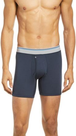 Mack Weldon 18-Hour Jersey Boxer Briefs in Blue Night at Nordstrom, Size Medium