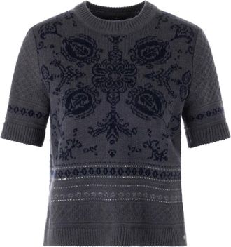 Marc Cain Paisley Trui - Dames - Truien - Grijs - Maat: S Wol