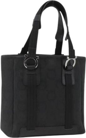 Ferragamo Pre-owned Tote Bag - Dames - Vintage Shopper - Zwart - ONE Size - Leer - Vintage