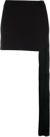 Nissa drape-detail miniskirt - women - Polyester/Spandex/Elastane/Viscose - 36 - Black