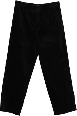 A.P.C. Ricky Pleated Broeken - Heren - Straight fit broeken - Zwart - XL - Katoen - Broeken