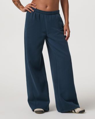 Vuori Clothing Restore Ultra Wideleg Sweatpant - Shorts | Ocean Blue | Medium