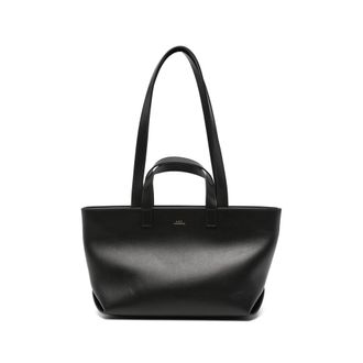 A.P.C. A. p.c. Logo-print Leather Tote Bag