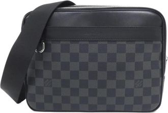Louis Vuitton Graphite Coated Canvas Shoulder Bag (Pre-Owned)