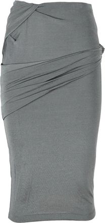 Givenchy Rokken, Dames, Grijs, M, Lycra Longuette Rok met Elastische Sluiting