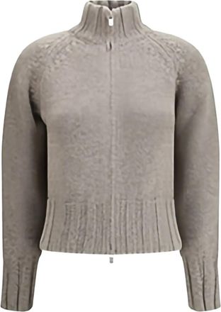 Magda Butrym Cardigan con zip - Grigio