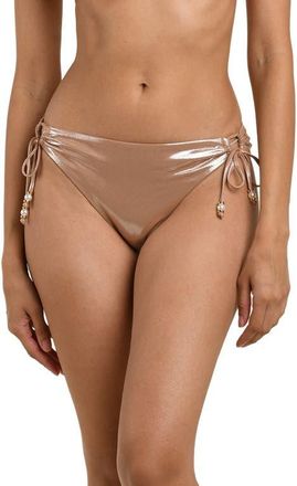 La Blanca Sand Side Tie Bikini Bottoms at Nordstrom, Size 10